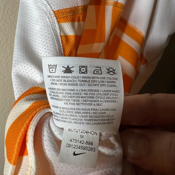 Nike Orange and White Dri-Fit Tank Top - Picture 8 of 10